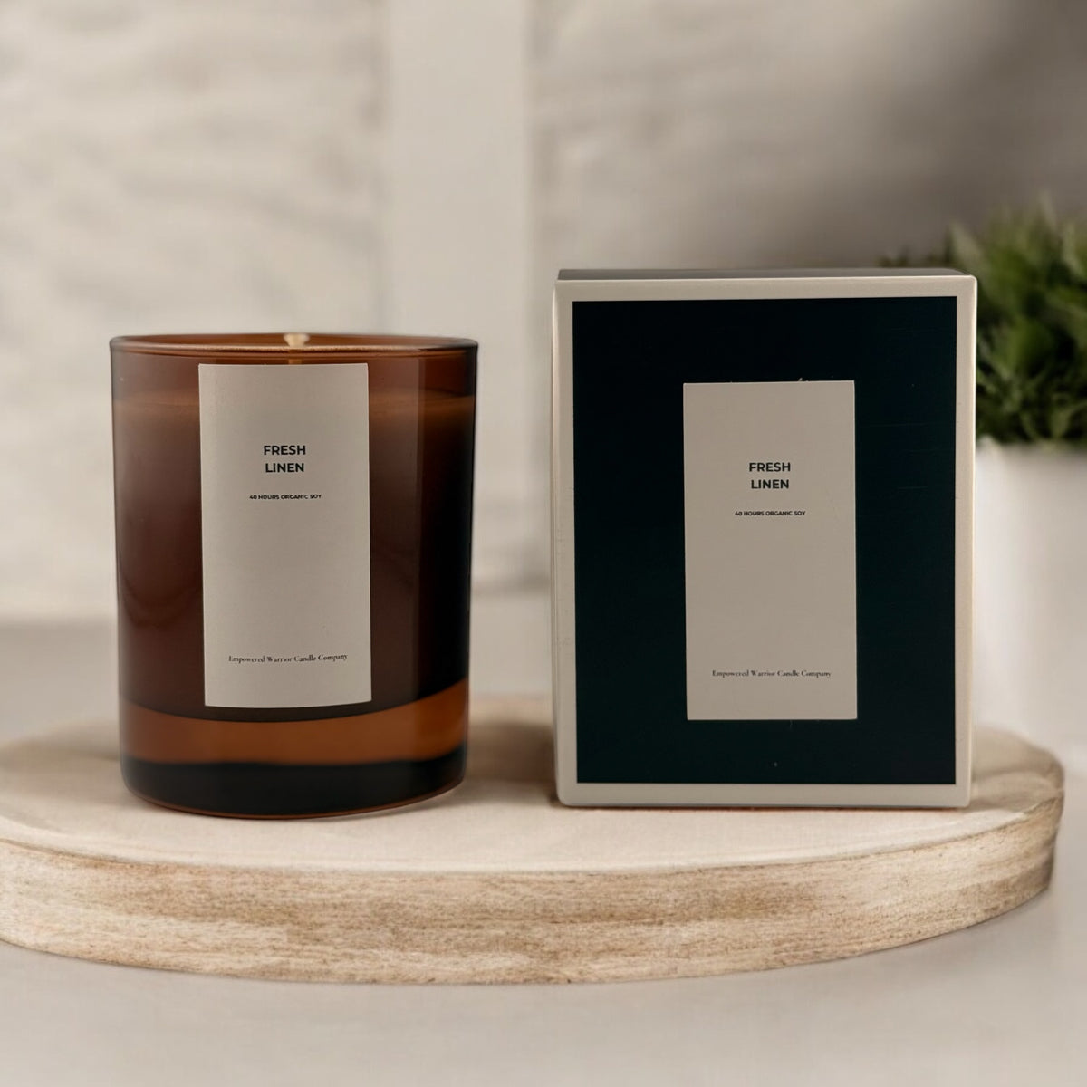 Fresh Linen 180cl Candle and presentation box